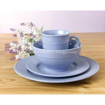 Light purple cute tableware dinner sets